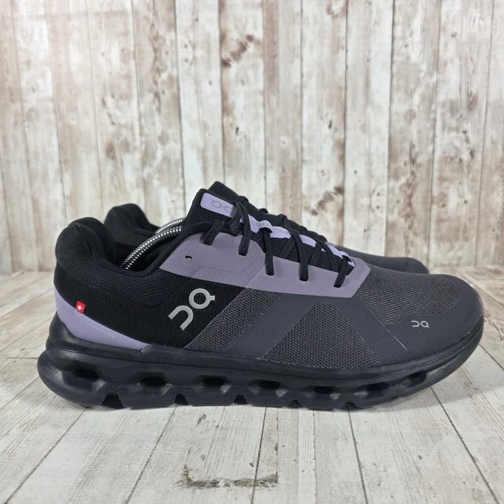 On Running Mens Cloudgo Black Lavender Road Running‎ Shoes 46.98079 Size 12